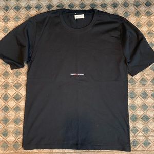 Saint Laurent Logo Boxy Tee